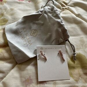 Kendra Scott CZ Rose Gold Ear Climbers
